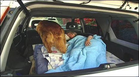 Van dwelling — sleeping in a car overnight